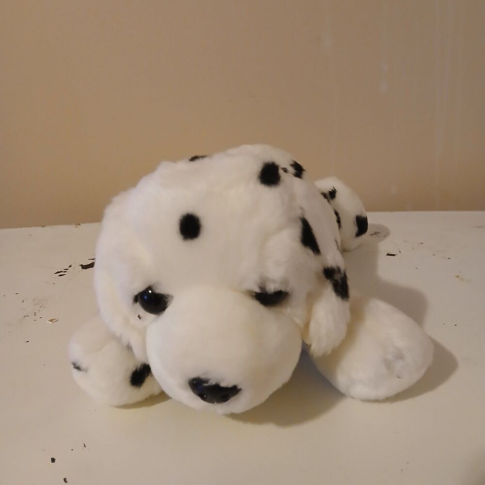 Aurora Black & White Flopsie Domino Dalmatian Stuffed Plush Animal Toy Doll 12" - Picture 2 of 5